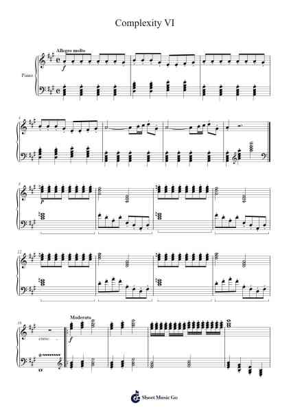 Complexity VI Sheet Music by Vessie Alδakou-Arr.Cliffcam Whbill