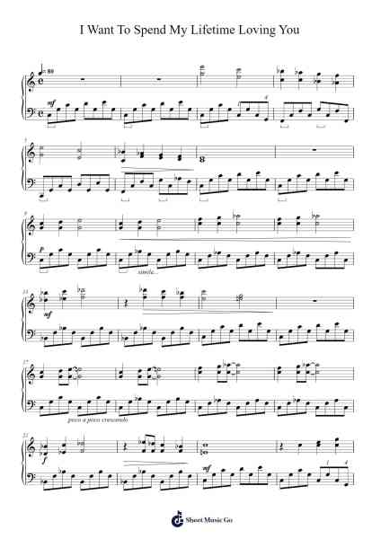 I Want to Spend My Lifetime Loving You Sheet Music by James Horner-Arr.Thadean Chilridge