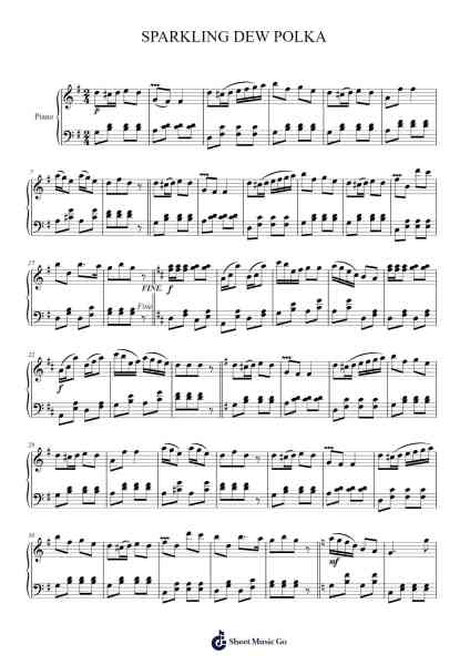 Le Sylphe, Op. 22 "Sparkling Dew Polka" Sheet Music by Pierre Latour-Arr.Ivessid