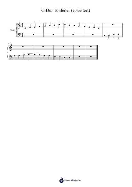 C-Dur Tonleiter (erweitert) Sheet Music by MrAnders-Arr.Corsay Parhys