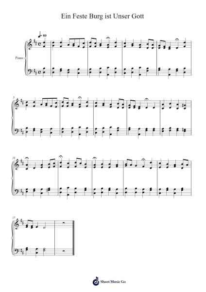 Ein Feste Burg ist Unser Gott โน้ตเพลงโดย undefined-Arr.Jesphy Vebmons