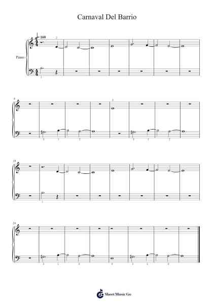 Carnaval Del Barrio Sheet Music by Lin-Manuel Miranda-Arr.Derion