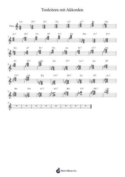 Tonleitern mit Akkorden Sheet Music by undefined-Arr.Rhysboyce