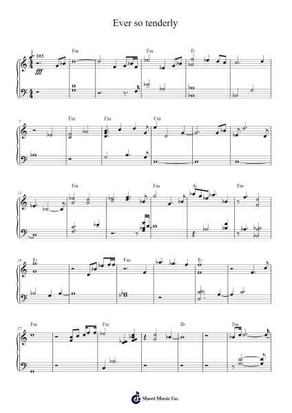 Ever so tenderly Sheet Music by Taisei Iwasaki-Arr.Davehume