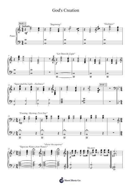 God's Creation Sheet Music by Nathan Stys-Arr.Vinpeare