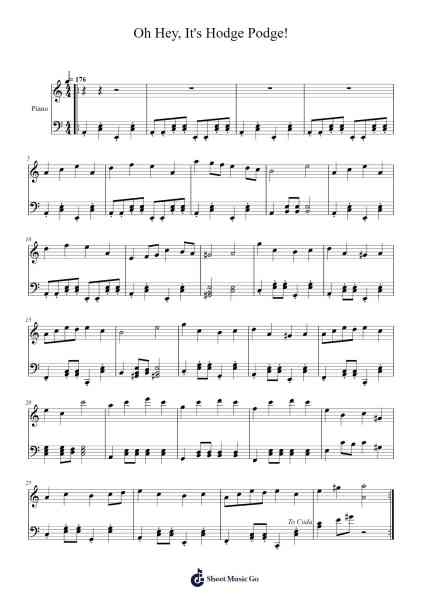 Oh Hey, It's Hodge Podge! Sheet Music by Griffin McElroy-Arr.Poekirk