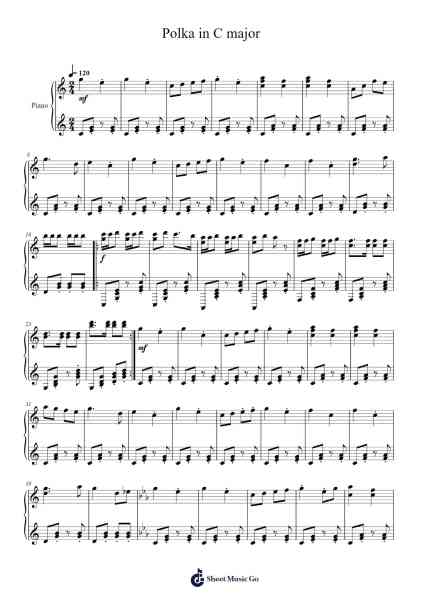 Polka in C major Sheet Music by vlasoslav-Arr.Vinpeare