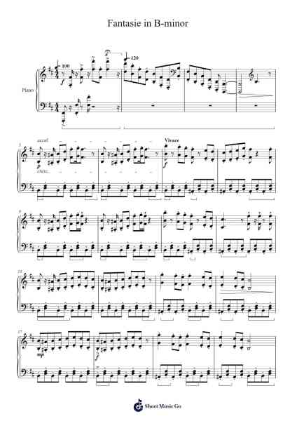 Fantasie in B Minor, Op. 1 No. 1 Sheet Music by Ruben Dimitrashuk-Arr.Nodric