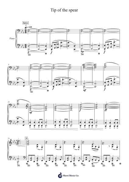 Tip of the spear Sheet Music by Martin O'Donnell-Arr.Nestowe Yorkse