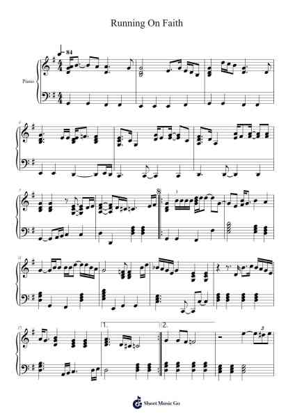 Running On Faith Sheet Music by Eric Clapton/Bernadette Peters-Arr.Odefred