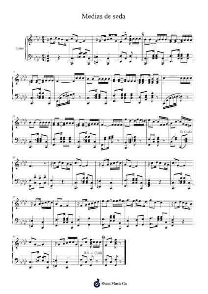 Medias de seda Sheet Music by Joseph Böhr-Arr.Cisraine