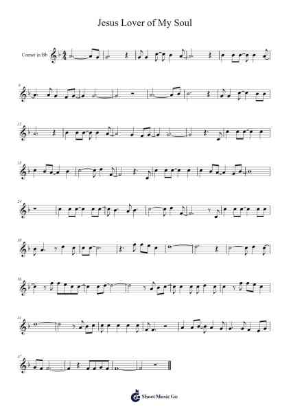 Jesus Lover of My Soul Sheet Music by -Arr.Bercob