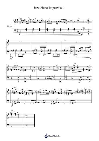 Jazz Piano Improvise 1 Sheet Music by Kaan Kahraman-Arr.Wattle