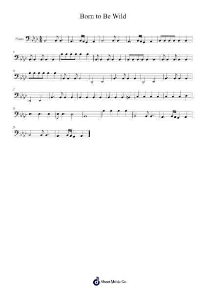 Born to Be Wild Sheet Music by undefined-Arr.Mablia Finkeith