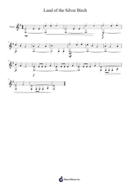 Land of the Silver Birch Sheet Music by Vinkit Joemann-Arr.Willmand Dundre