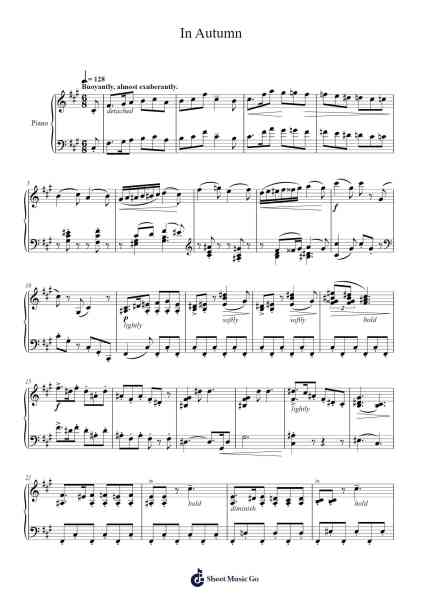 Woodland Sketches, Op. 51: No. 2. Will o' the Wisp Sheet Music by Edward MacDowell-Arr.Backwey Naric