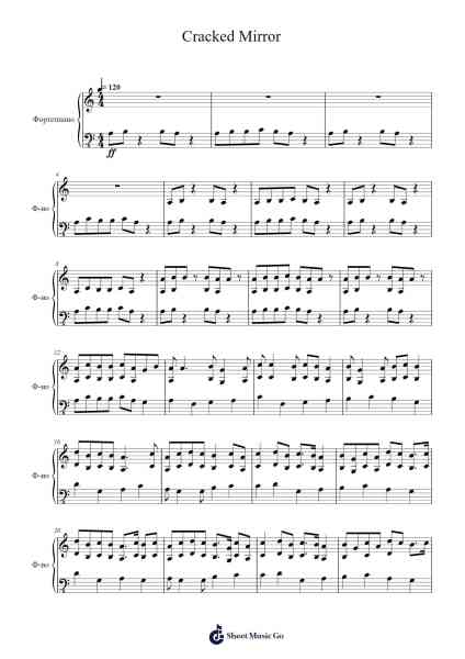 Cracked Mirror Sheet Music by Dulbryce Iveslia-Arr.Earlram