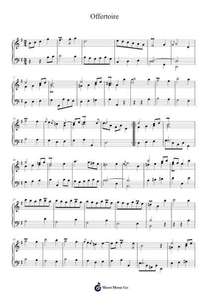 Offertoire Sheet Music by Louis Archimbaud-Arr.Jillcke
