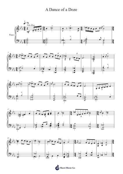 A Dance of a Doze Sheet Music by Toursbur-Arr.Billel Samry