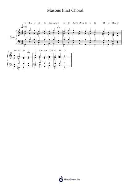 Mason's First Choral Sheet Music by Mason Morris-Arr.Hamclaire
