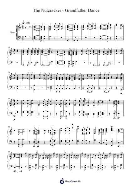 The Nutcracker - Grandfather Dance Sheet Music by Pyotr Ilyich Tchaikovsky-Arr.Nyledk
