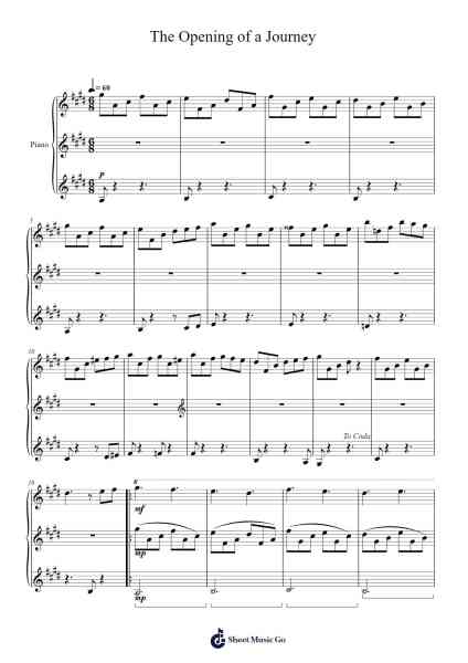 The Opening of a Journey (Saga Frontier) Sheet Music by Kenji Ito-Arr.Eipsgold Maudman