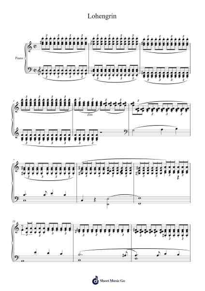 Lohengrin Sheet Music by Longphne-Arr.Songes