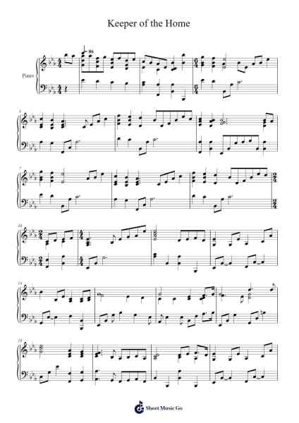Keeper of the Home Sheet Music by cjoyful72-Arr.Laupound
