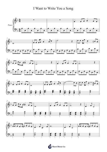 I Want to Write You a Song Sheet Music by undefined-Arr.Haletra Kimstone