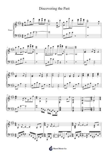 Discovering the Past Sheet Music by Evan Call-Arr.Wyattnix Abniel