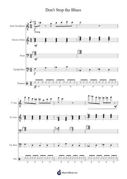 Don't Stop the Blues Sheet Music by Duncan Cameron-Arr.Jillcke