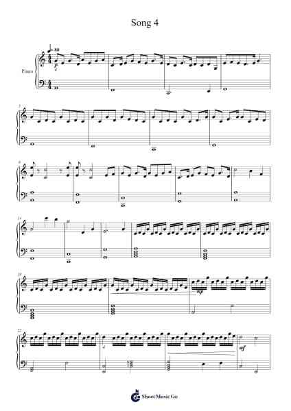 Song 4 Sheet Music by bigfloaf105-Arr.Troyning