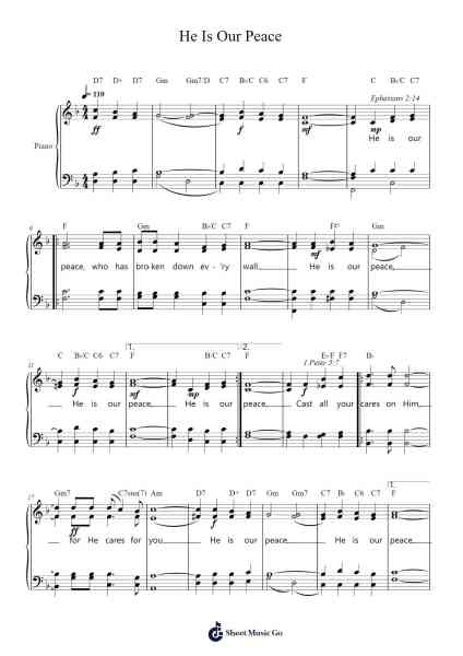 He Is Our Peace Sheet Music by Kandela Groves-Arr.Paygill Noaho'neil