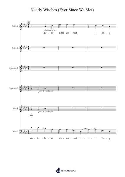 Nearly Witches (Ever Since We Met) Sheet Music by Panic! At the Disco-Arr.Holtbelle