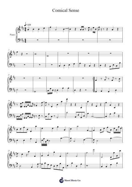 Comical Sense Sheet Music by M&M-Arr.Hagchel Perpel