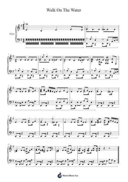 Walk On The Water Sheet Music by Creedence Clearwater Revival-Arr.Colhill Crichjo