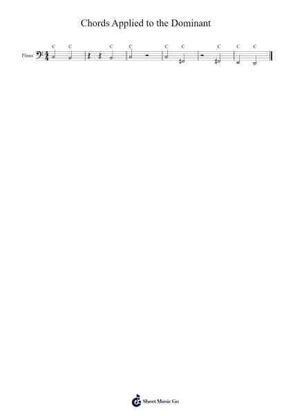 Chords Applied to the Dominant Sheet Music by -Arr.Temchell Thompro