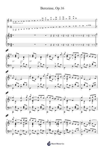 Berceuse, Op. 16 Sheet Music by Gabriel Fauré-Arr.Hartclife Joudrea