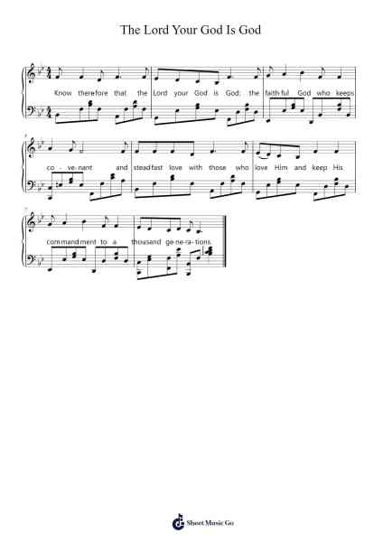 The Lord Your God Is God Sheet Music by Betty Poon-Arr.Emton