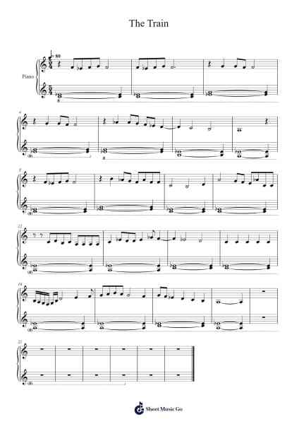 The Train Sheet Music by Chapbon Hugdia-Arr.Xefunk Huttrick