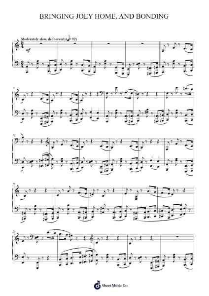 Bringing Joey Home, And Bonding Sheet Music by John Williams-Arr.Roymens