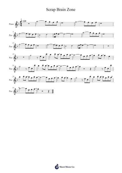 Scrap Brain Zone Sheet Music by Yuzo Koshiro-Arr.Kentfred