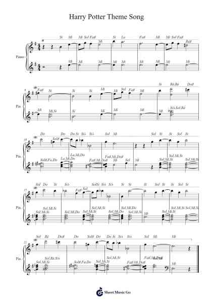 Harry Potter Theme Song 楽譜 by John Williams-Arr.Louieby