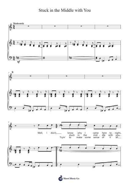 Stuck in the Middle with You Sheet Music by Gerry Rafferty/ Joe Egan-Arr.Joyphrey