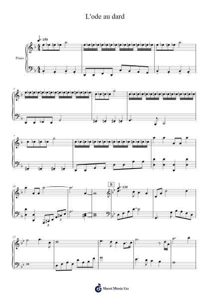 L'ode au dard Sheet Music by Tedsworth Lounald-Arr.Birwylde