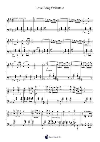 Love Song Orientale Sheet Music by Carl Kiefert-Arr.Wrighttab