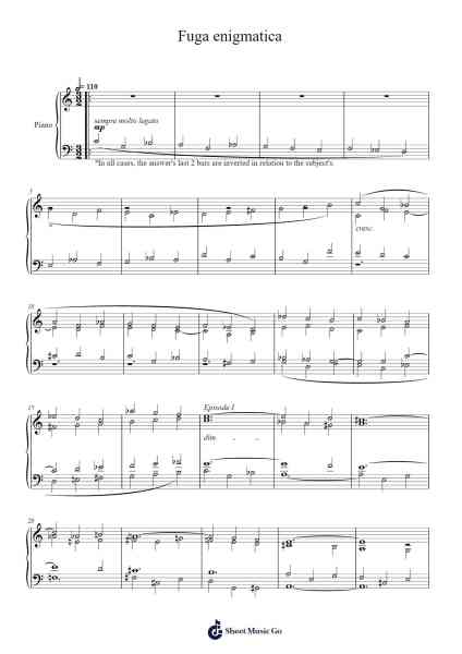Fuga enigmatica Sheet Music by Stephen Smith-Arr.Freetein