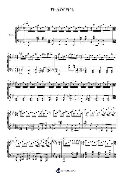 Firth Of Fifth Sheet Music by Genesis-Arr.Hoywoolf Lindses