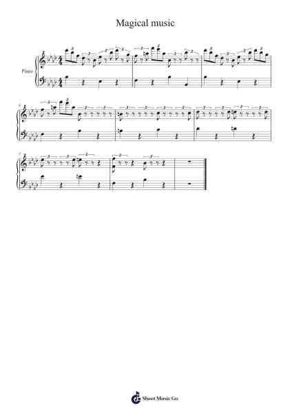 Ben & Holly's Little Kingdom - Magical music Sheet Music by -Arr.Moulboyce