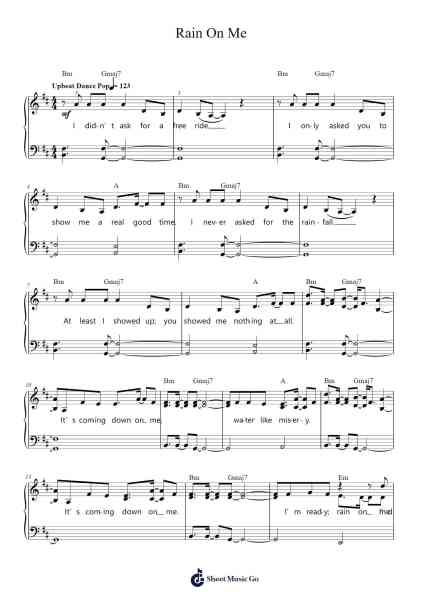 Rain On Me Sheet Music by Lady Gaga-Arr.Jansean